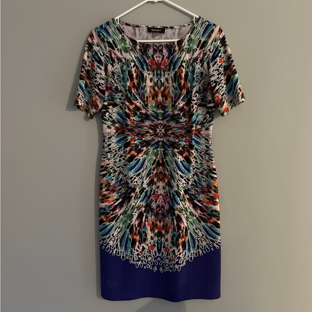 Nine West colorful work dress